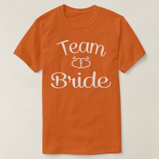 Team Bride Wedding & Bachelorette Party  Tシャツ (デザイン正面)