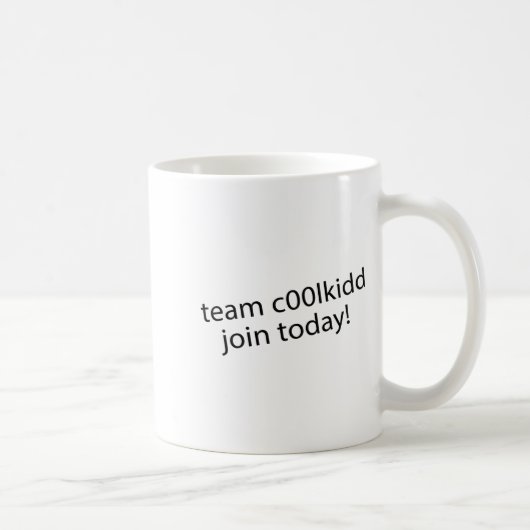 Team C00lkidd Join Today Funny Quote C00lkidd Kids コーヒーマグカップ (右)