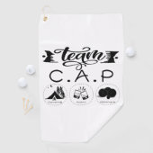 Team C.A.P Camping Apéro Pétanque ゴルフタオル (インサイチュ)