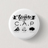 Team C.A.P Camping Apéro Pétanque 缶バッジ (正面)