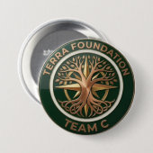 Team C – Terra Foundation Earth Emblem 缶バッジ (正面&裏面)