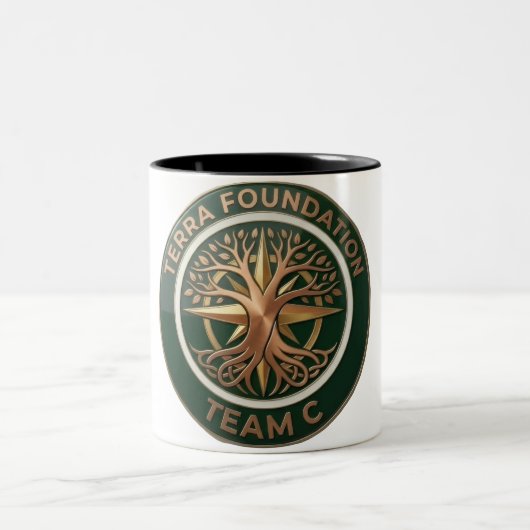 Team C – Terra Foundation Earth Emblem | Global Un ツートーンマグカップ (中央)