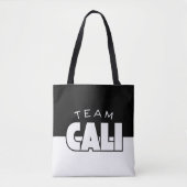 Team Cali reusable shopping tote bag トートバッグ (正面)