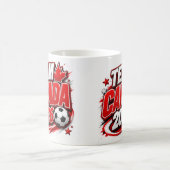 TEAM CANADA 2026 サッカーファンマグ | カナダ人 コーヒーマグカップ (中央)