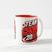 TEAM CANADA 2026 サッカーファンマグ | カナダ人 ツートーンマグカップ (正面右)