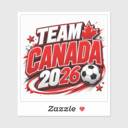 TEAM CANADA 2026 サッカー ファン | カナダ人 シール (シート)