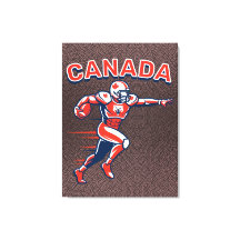 Team Canada Football Dynamic Patriotic Athlete Art