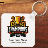 Team Championship Theme Bulk Custom Keychains キーホルダー (裏面)