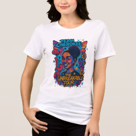 Team Cherokee アンブレイクエーブル ツアー ウィメンズ Tシャツ (ホワイト)