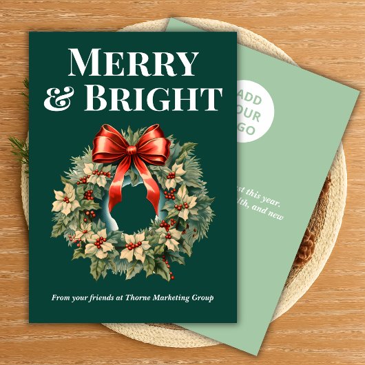 Team Christmas Card in Green シーズンカード