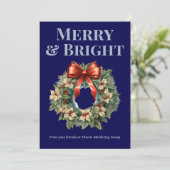 Team Christmas Card in Navy シーズンカード (スタンド正面)