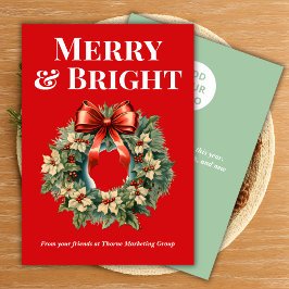 Team Christmas Card in Red シーズンカード