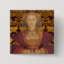 Team Cleves -ポートレートのQueen Anne of Cleves 缶バッジ