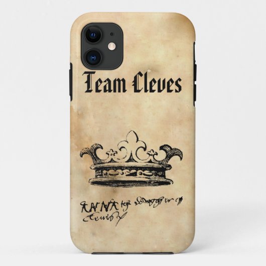 Team Cleves - Anne of Cleves'Crown & Signature Case-Mate iPhoneケース (裏面)
