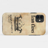 Team Cleves - Anne of Cleves'Crown & Signature Case-Mate iPhoneケース (裏面(横))