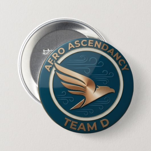 Team D – AF.RO Ascendancy Emblem | Elite Rising 缶バッジ (正面&裏面)