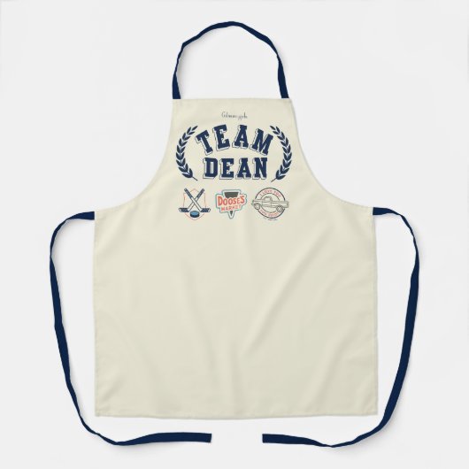 Team Dean Gilmore Girls Design エプロン (正面)