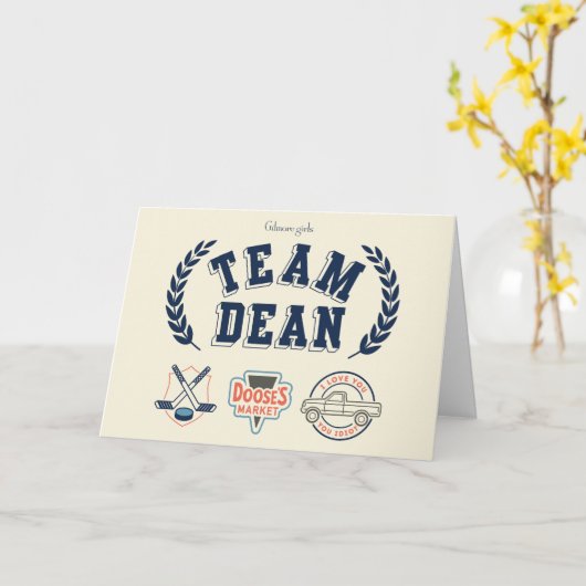 Team Dean Gilmore Girls Design カード (黄色い花)