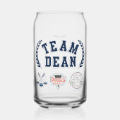 Team Dean Gilmore Girls Design ガラス缶 (正面)