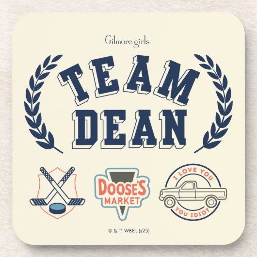 Team Dean Gilmore Girls Design コースター (正面)