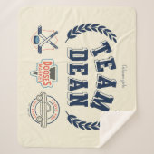 Team Dean Gilmore Girls Design シェルパブランケット (正面)