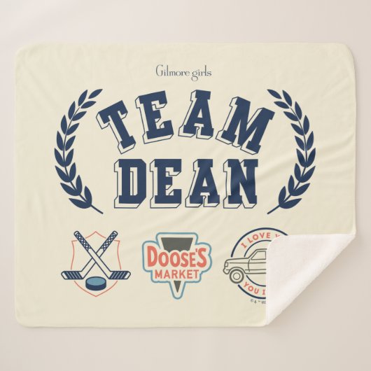 Team Dean Gilmore Girls Design シェルパブランケット (正面(横))