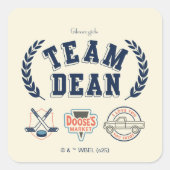 Team Dean Gilmore Girls Design スクエアシール (正面)