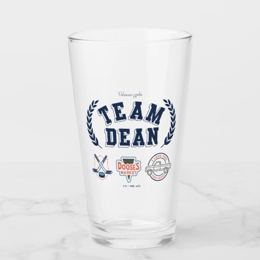 Team Dean Gilmore Girls Design タンブラーグラス (正面)
