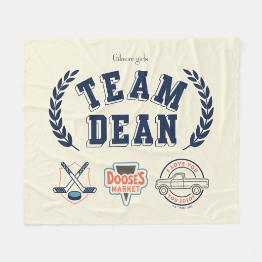 Team Dean Gilmore Girls Design フリースブランケット (正面(横))