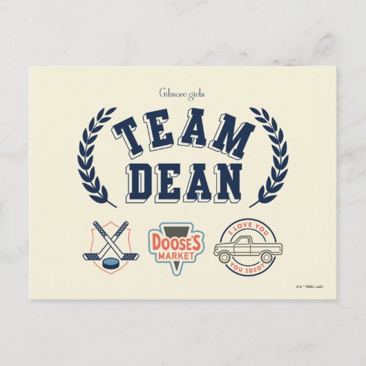 Team Dean Gilmore Girls Design ポストカード (正面)
