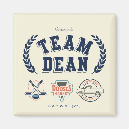 Team Dean Gilmore Girls Design マグネット (正面)