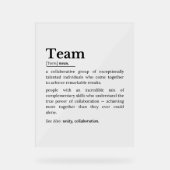 Team Definition – The Power of Collaboration  アクリルサイン (正面)