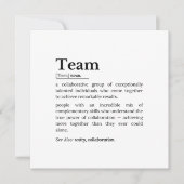 Team Definition – The Power of Collaboration カード (正面)