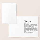 Team Definition – The Power of Collaboration 箔カード (ディスプレー)