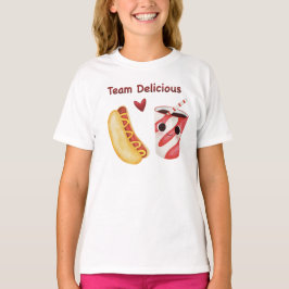 Team Delicious Cute Food Shirt for Kids Tシャツ