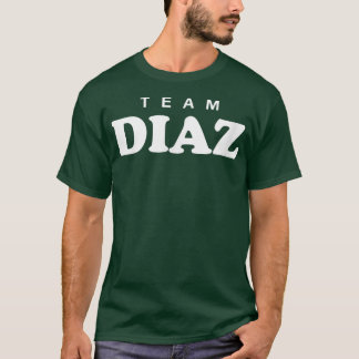 Team Diaz Personalized Surname Bride Groom Family Tシャツ