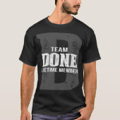 Team DONE 終身会員 Tシャツ (正面)