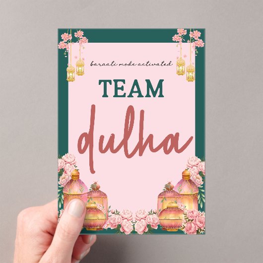 team dulha アクリル招待状 (インサイチュ (ポータブル))