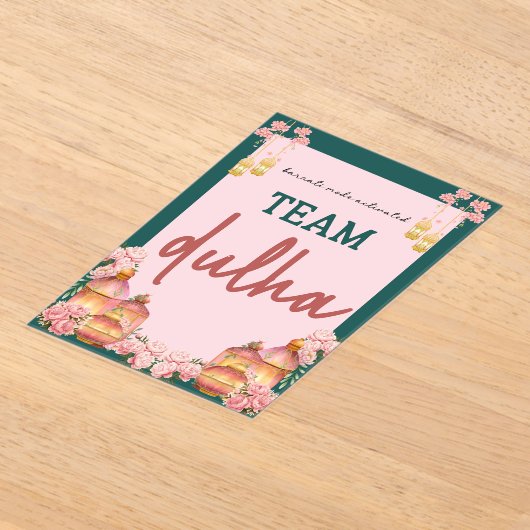 team dulha アクリル招待状 (レイダウン)