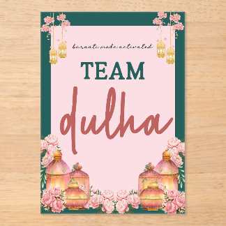 team dulha アクリル招待状