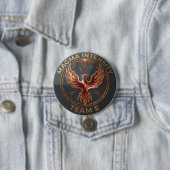 Team E – MAGMA INTENSITY Emblem | Fiery Power Lead 缶バッジ (インサイチュ)