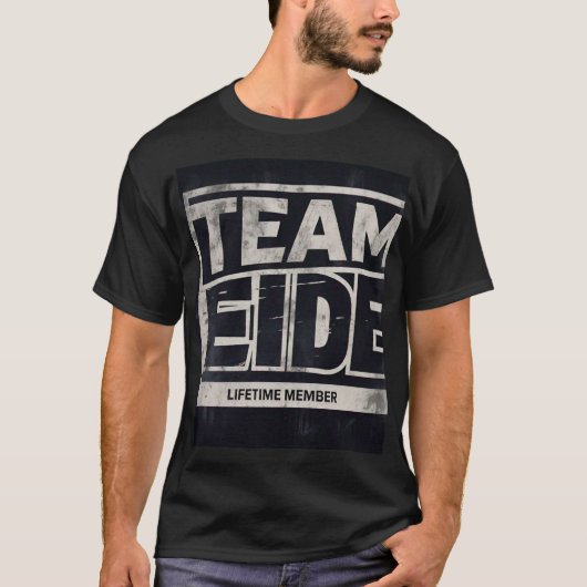 Team Eidi Lifetime Member おもしろい Eid Mens T-shirt Tシャツ (正面)