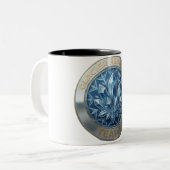 Team F – Glacier Resilience Emblem | Ice Strength  ツートーンマグカップ (正面左)