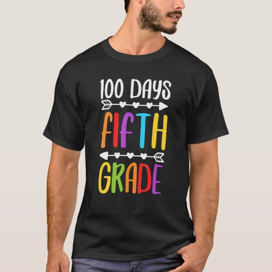 Team Fifth Grade 5th Grade 100 Days Of School Back Tシャツ (正面)