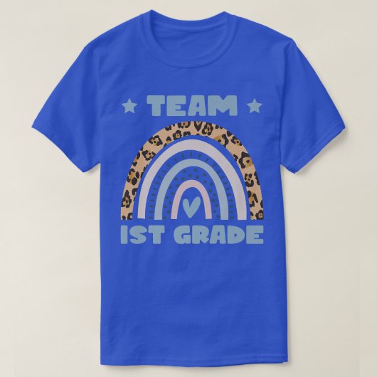 Team First Grade Back To School Teacher Student Ki Tシャツ (デザイン正面)