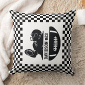Team Football Player Throw Pillow クッション (ブランケット)