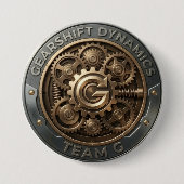 Team G – Gearshift Dynamics Emblem | High Performa 缶バッジ (正面)