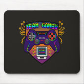 Team Gamer, mousepad gaming manette rétro マウスパッド (正面)