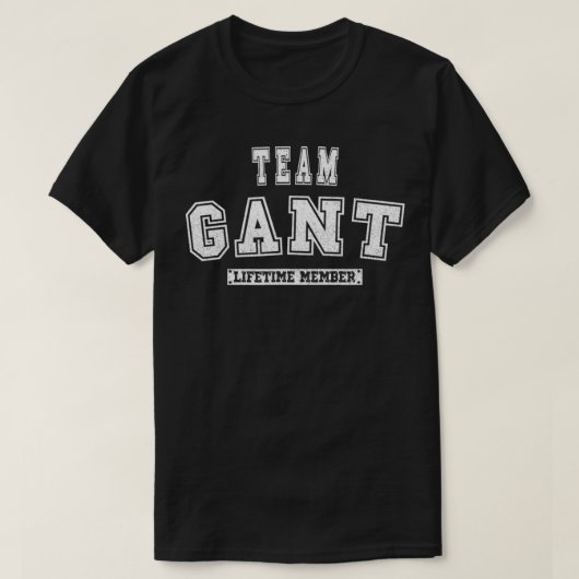 Team GANT Lifetime Member Family Last Name  Tシャツ (デザイン正面)