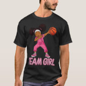 Team Girl Bysketbyll Bbyll Player  Tシャツ (正面)